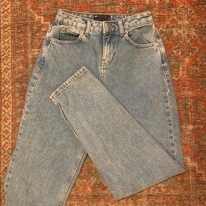 ASOS Design Petite High-Rise Mom Jeans